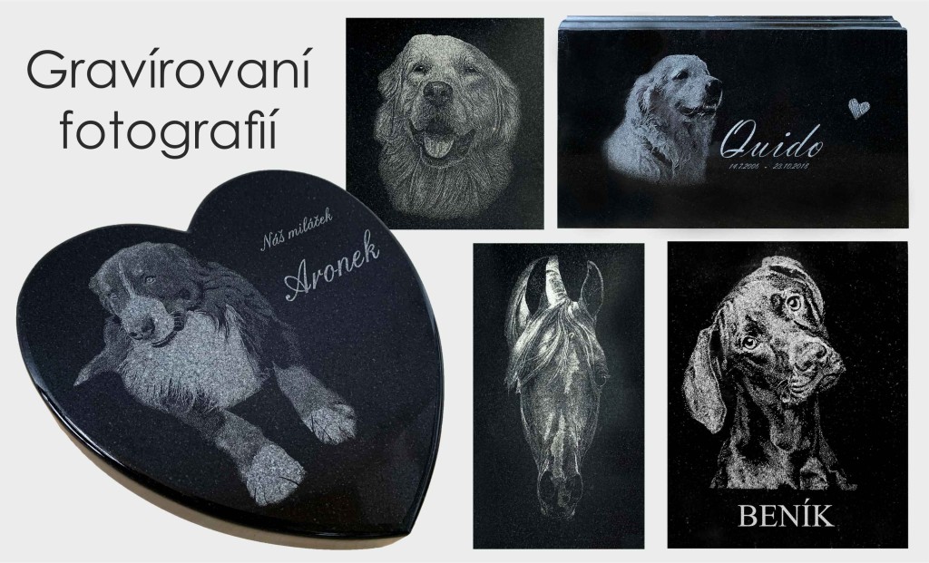 Gravírování hrob pro pejska
